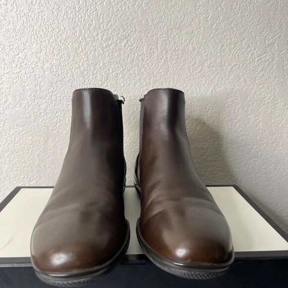 Prada Toblak 2644 Chelsea Boot Brown Leather Pull On Men's Size 7.5 D - Picture 4 of 11